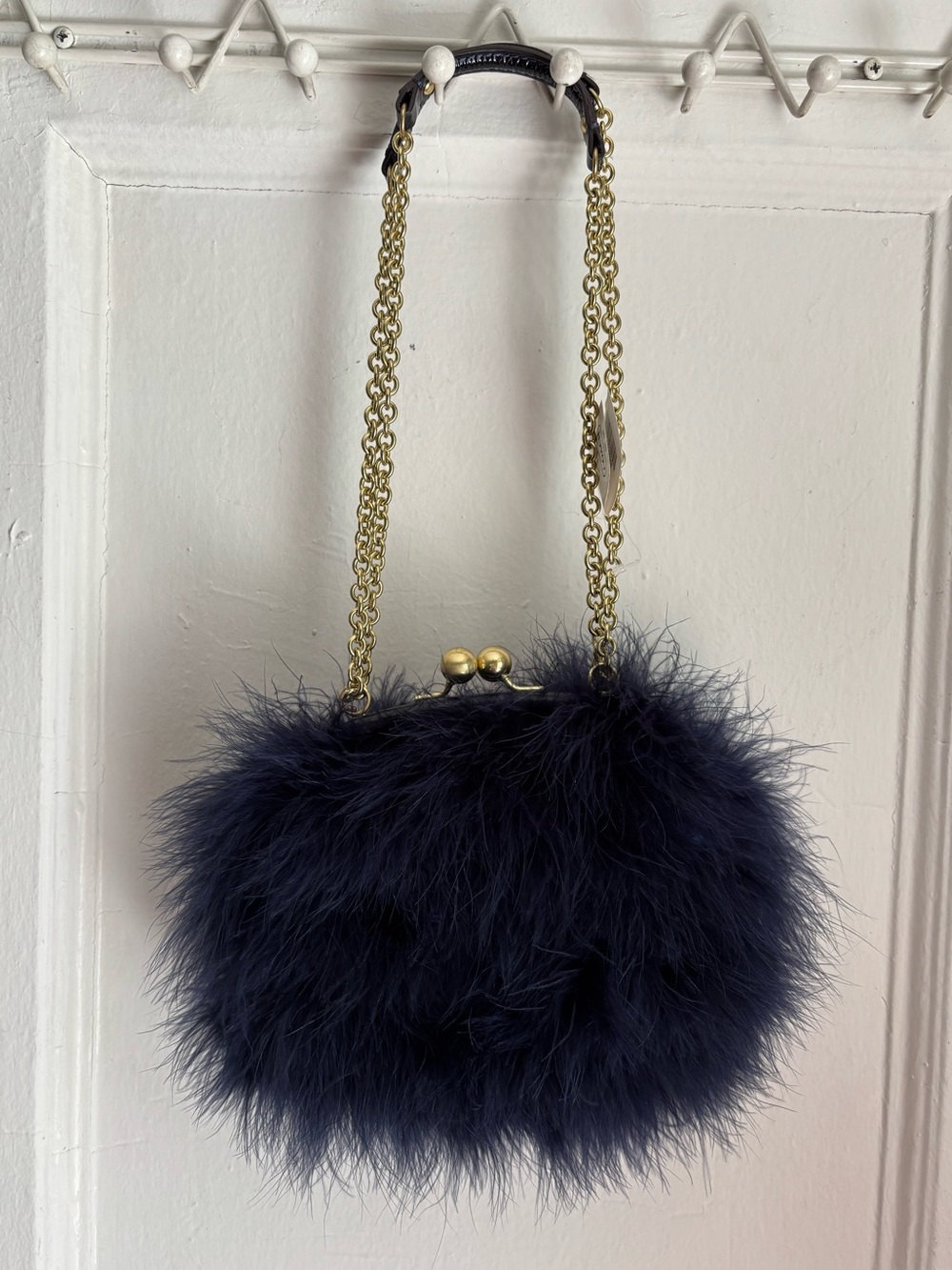 Coach Limited-Edition Poppy Ostrich Crossbody Feather Clutch - Picture 13 of 16